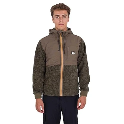 Abbildung von Hurley Huron Burrito FULL ZIP Übergangsjacke, Herren, Größe: Medium, Olive