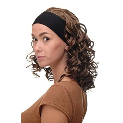 Abbildung von WIG ME UP BRO 704 12 Damenperücke Perücke Stirnband (fest) voluminöse Lockenpracht schulterlang Braun Mittelbraun