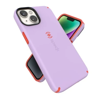 Abbildung von Speck Products CandyShell Pro iPhone 14 Hülle, Spring Purple/Energy Red