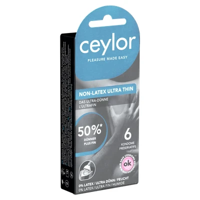 Abbildung von «Non Latex Ultra Thin» ultradünne, latexfreie Kondome (6 Kondome) 6 St