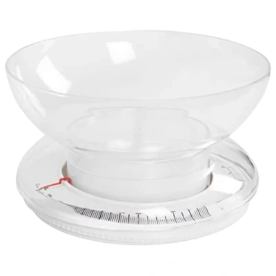 Abbildung von Salter 811 WHWHDR Retro Mechanische Küchenwaage Analog Traditionelle Waage Bis 3kg Mit Tare Funktion, Keine Batterien, BPA Frei Spülmaschinenfest Schüssel, Gut lesbares Nadelanzeige Zifferblatt