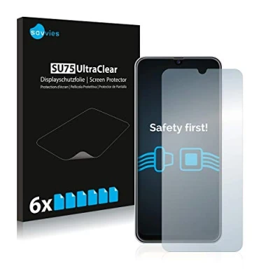Abbildung von Savvies 6 Stück Schutzfolie für Samsung Galaxy M30s Displayschutz Folie Ultra Transparent