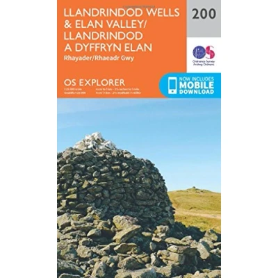 Abbildung von Llandrindod Wells and Elan Valley, Rhayader (OS Explorer Map, Band 200)