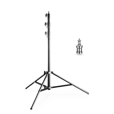 Abbildung von Walimex pro AIR Jumbo 290 Lampenstativ 290cm luftgedämpftes Lichtstativ Aluminium, 2,9m max Höhe 20 kg Traglast, stabil &amp; komfortabel Leuchtenstativ für Film Fotografie Studio Outdoor
