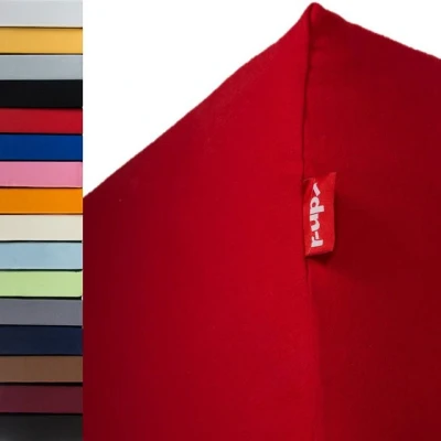 Abbildung von r up Spannbettlaken Passt 180x200 200x220 bis 35cm Höhe 130g/m², Baumwolle, Gummizug: fest eingenähtes dauerelastisches Rundumgummi, (1 Stück), 15cm Matratzenhöhe