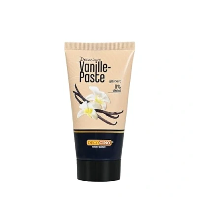 Abbildung von Decocino Vanille Paste 50 g Backaroma mit natürlichem Aroma,zum Verfeinern von Pralinen,Desserts &amp; Kuchen gebrauchsfertig vegan