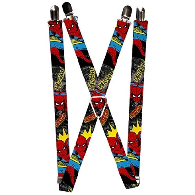 Abbildung von Buckle Down Jungen Strapse mit Schnalle Spider Man Hosenträger, Mehrfarbig, One Size