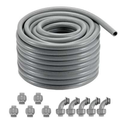 Abbildung von VEVOR 30,5m PVC Wellschlauch Flexschlauch Wellrohr Isolierrohr Schutz 25,4mm