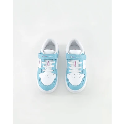 Abbildung von Champion Rebound 2.0 LOW Unisex Basketballschuh für Kinder, Größe: 28, White/violet/lilac Schuhe