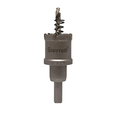 Abbildung von Starrett Hartmetall Lochsäge CTD33 TCT Tiefschnitt für Metall Edelstahl Eisen Aluminium 33mm