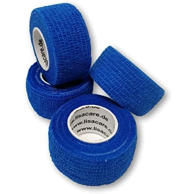 Abbildung von LisaCare Fingerpflaster 2,5cm x 4,5m 4er Set Blau 4 St