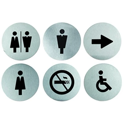Abbildung von Securit® skiltesæt i rustfrit stål