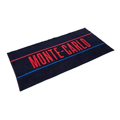 Abbildung von Skoda 3U0084500 Strandtuch Monte Carlo 180x90cm Baumwolle Badetuch Handtuch, Blau/Rot