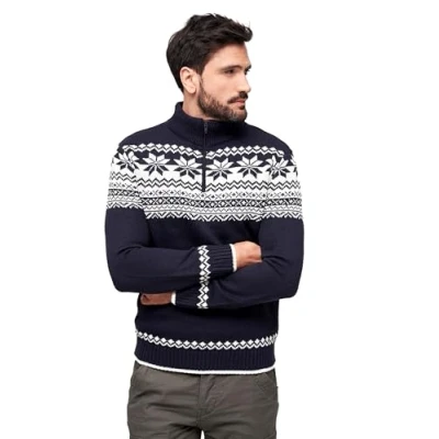 Abbildung von Brandit Troyer Norweger Strickpullover, Herren, Größe: 5XL, Navy