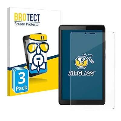 Abbildung von BROTECT Schutzglas für Lenovo Tab M7 (3 Stück) Schutzfolie Panzer Folie Glas [Extrem Kratzfest 9H, Anti Fingerprint, Ultra Transparent]