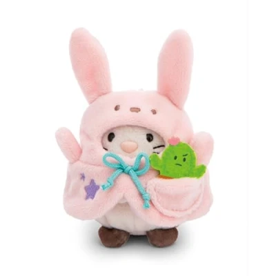 Abbildung von Nici Kuscheltier mymochi, Katze Angy, 8 cm, mit Kaktus und Hasenkostüm, in Geschenkbox