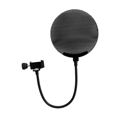 Abbildung von OMNITRONIC Mikrofon Popfilter, Metall schwarz Popfilter für Studio Anwendungen