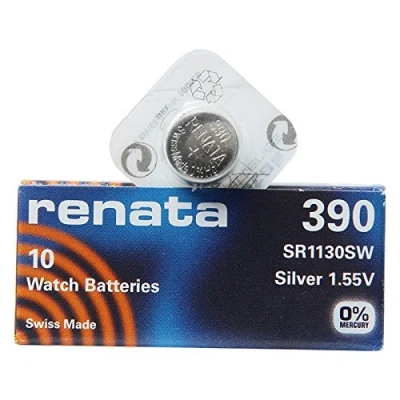 Abbildung von Renata 390 SR1130SW 1 Pack x (10) Silber 1,55 V Made in Swiss