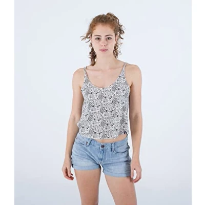 Abbildung von Hurley Damen Oceancare Tanktop Paisley T Shirt, Orchideenblüte, XS