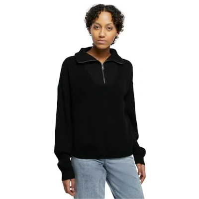 Abbildung von Urban Classics Troyer Strickpullover, Damen, Größe: XXL, Black