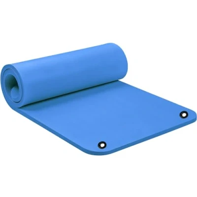 Abbildung von G5 HT SPORT Yogamatte 100 x 61 cm Dicke 1,5 Fitnessmatte für Männer und Frauen Rutschfeste Matte Zuhause, Pilates, Stretching, Boden Fitness Training (BLU)