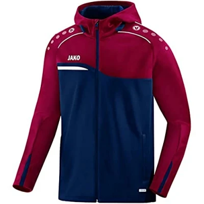 Abbildung von JAKO Kinder Kapuzenjacke Competition 2.0, marine/dunkelrot, 164, 6818