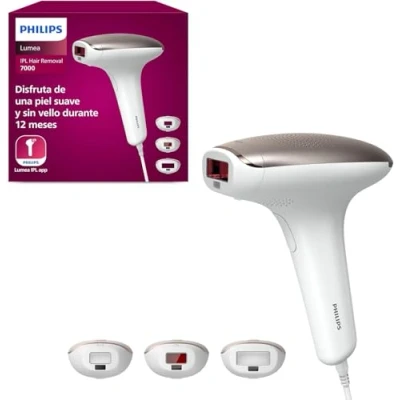 Abbildung von Philips Lumea Advanced SC1999/00 IPL Haarentferner, arbeitet mit Lichtimpulsen, für Körper, Bikinizone und Gesicht, 250.000 Impulse, Hautsensor (Spanisch)
