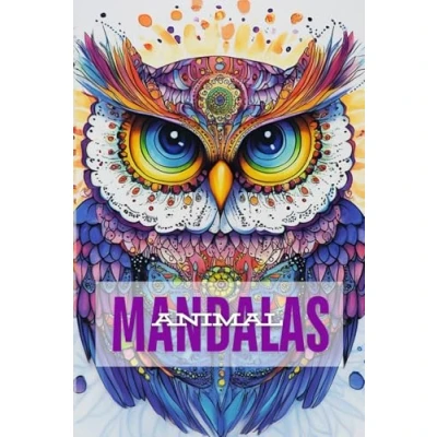 Abbildung von Animal Mandalas: Malbuch für Jugendliche und Erwachsene mit 50 wunderschönen kreativen Tier Motiven