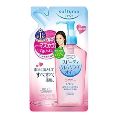 Abbildung von KOSE Softymo Speedy Reinigung Öl Nachfüllpackung 200ml Make up Entferner Japan Direct Import