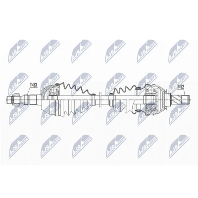 Abbildung von Antriebswelle NTY NPW PL 119