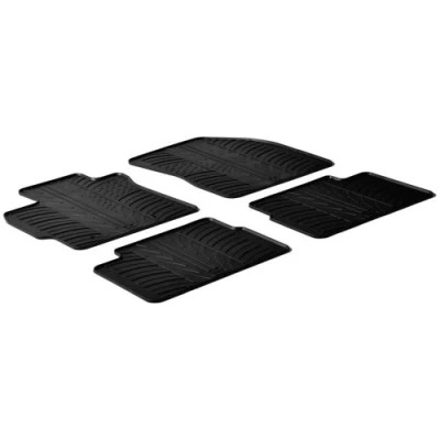 Abbildung von Gledring 0260 Fußmattensatz Gummi vorne und hinten 4 schwarz 750mm 550mm TOYOTA: Auris Schrägheck