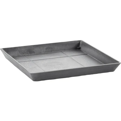 Abbildung von Ecopots saucer square 28 cm grau