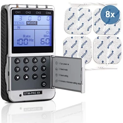 Abbildung von Axion TENS Gerät Elektrotherapie STIM PRO X9+ Gerät, EMS Muskelaufbau, Massagegerät, Beckenbodentraining