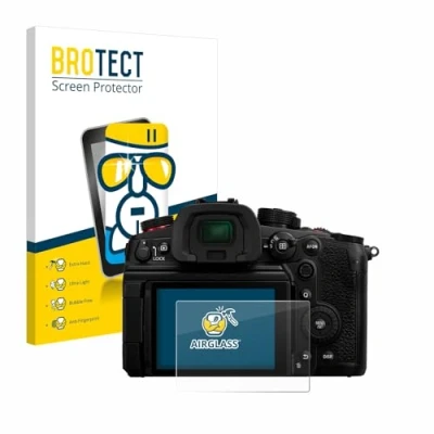 Abbildung von BROTECT Schutzglas für Panasonic Lumix DC GH7 Schutzfolie Panzer Folie Glas [Extrem Kratzfest 9H, Anti Fingerprint, Ultra Transparent]