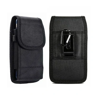 Abbildung von WUDQIJI Handy Gürteltasche Holster Gürtel Tasche Handytasche Smartphone Mobile Phone Belt Pouch mit Gürtelclip Kompatibel Smartphones 5,7 bis 6,3 Zoll