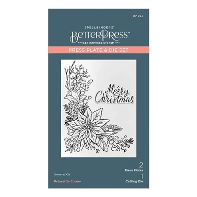 Abbildung von Spellbinders The More BetterPress Pressplatte und Stanzschablonen Set mit Weihnachtsstern aus der Weihnachtskollektion