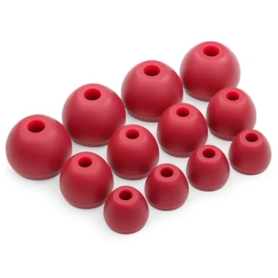 Abbildung von Okuli 12 x Silikon Ohrstöpsel Ohrhörer Gummi Tipps Für Beats Flex, Tour 2.0 Kopfhörer in Rot
