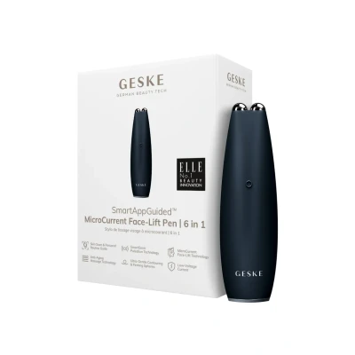 Abbildung von Geske SMARTAPPGUIDED Microcurrent Facelift PEN 6 IN 1 Gesichtspflege Zubehör, Größe: One Size, Black