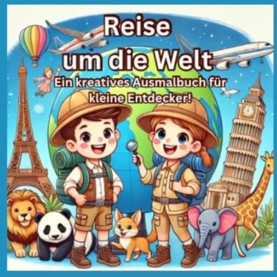 Abbildung von Reise um die Welt: Ein kreatives Ausmalbuch für kleine Entdecker