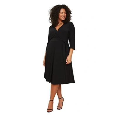 Abbildung von Trendyol Curve Grande Taille DÉCONTRACTÉ ET Confort Freizeitkleid, Damen, Größe: XXL, Black