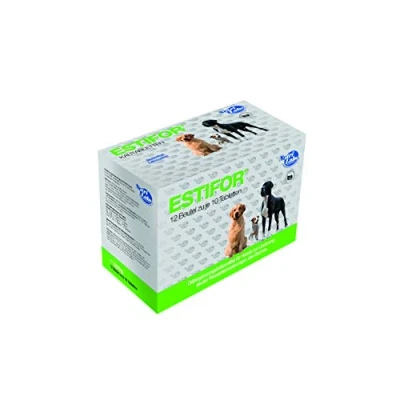 Abbildung von NutriLabs Estifor Ergänzungsfuttermittel Kautabletten für Hunde, 1er Pack (12x 10 Tabletten)