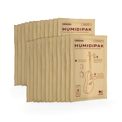 Abbildung von D&#039;Addario Zubehör Gitarren Luftbefeuchter Packungen, Luftbefeuchter, akustisch Zwei Wege Luftbefeuchtungssystem, Konditionierungspakete, 24 Ersatzpakete