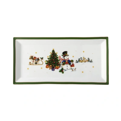 Abbildung von Hutschenreuther Happy Wintertime Green Platte eckig 36cm