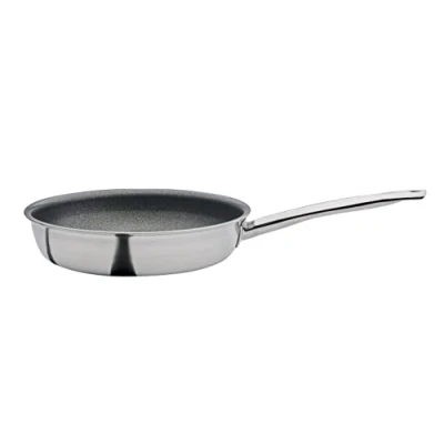 Abbildung von Spring Vulcano Intense Pro Bratpfanne XL Hochrand 7cm Ø28cm Antihaftbeschichtet mit Schweizer Bergkristallen kratzfest, für Metall Kochutensilien alle Herdarten