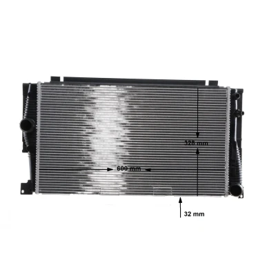 Abbildung von MAHLE ORIGINAL CR 775 001S Kühler, Motorkühlung 600 328 32 Kühlrippen gelötet BMW: 5 Limousine, Touring, GT