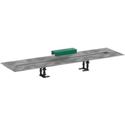 Abbildung von hansgrohe Installationsset 1000mm RainDrain für Duschrinnen Fertigsets (RainDrain Rock und Match), Bodenablauf Dusche