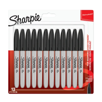 Abbildung von Sharpie Permanent Marker Fein Schwarz 12St