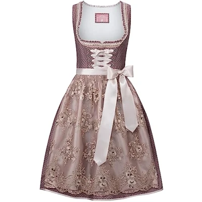 Abbildung von Stockerpoint Damen Dirndl Antonia Kleid für besondere Anlässe, Rosenholz, 44