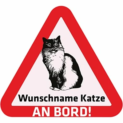 Abbildung von Indigos UG Namensaufkleber Ragdoll Katze Aufkleber Bedruckt Name und Wunschtext personalisiert individuell Auto Motorrad LKW