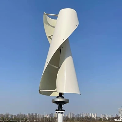 Abbildung von 2000W Windkraftanlagen Vertikale 24v 48v 96V 220V Windgenerator für Heimgebrauch Windräder Weiß Grün Klinge 2KW Windturbine (220V mit weißer Klinge)